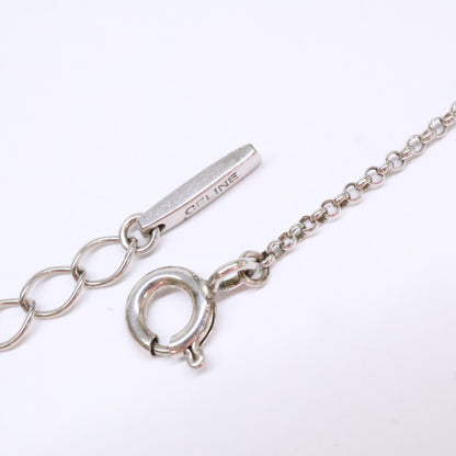 CELINE セリーヌ SILVER 925 ラインストーン ホースシュー ネックレス