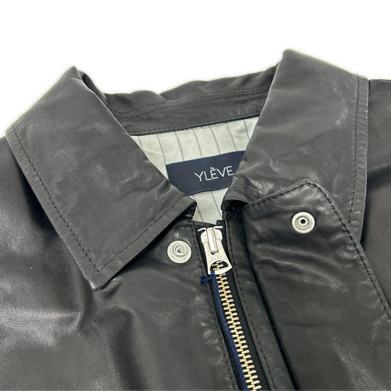 YLEVE イレーヴ 【26SS】1706125004 SHEEP LEATHER ZIP BLOUSON シープレザー ジップ ブルゾン ジャケット