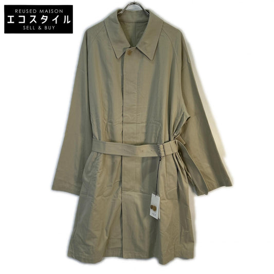YLEVE イレーヴ 26SS 1706110005 ベージュ COTTON BREND CHAMBRAY COAT シャンブレーステンカラーコート コート