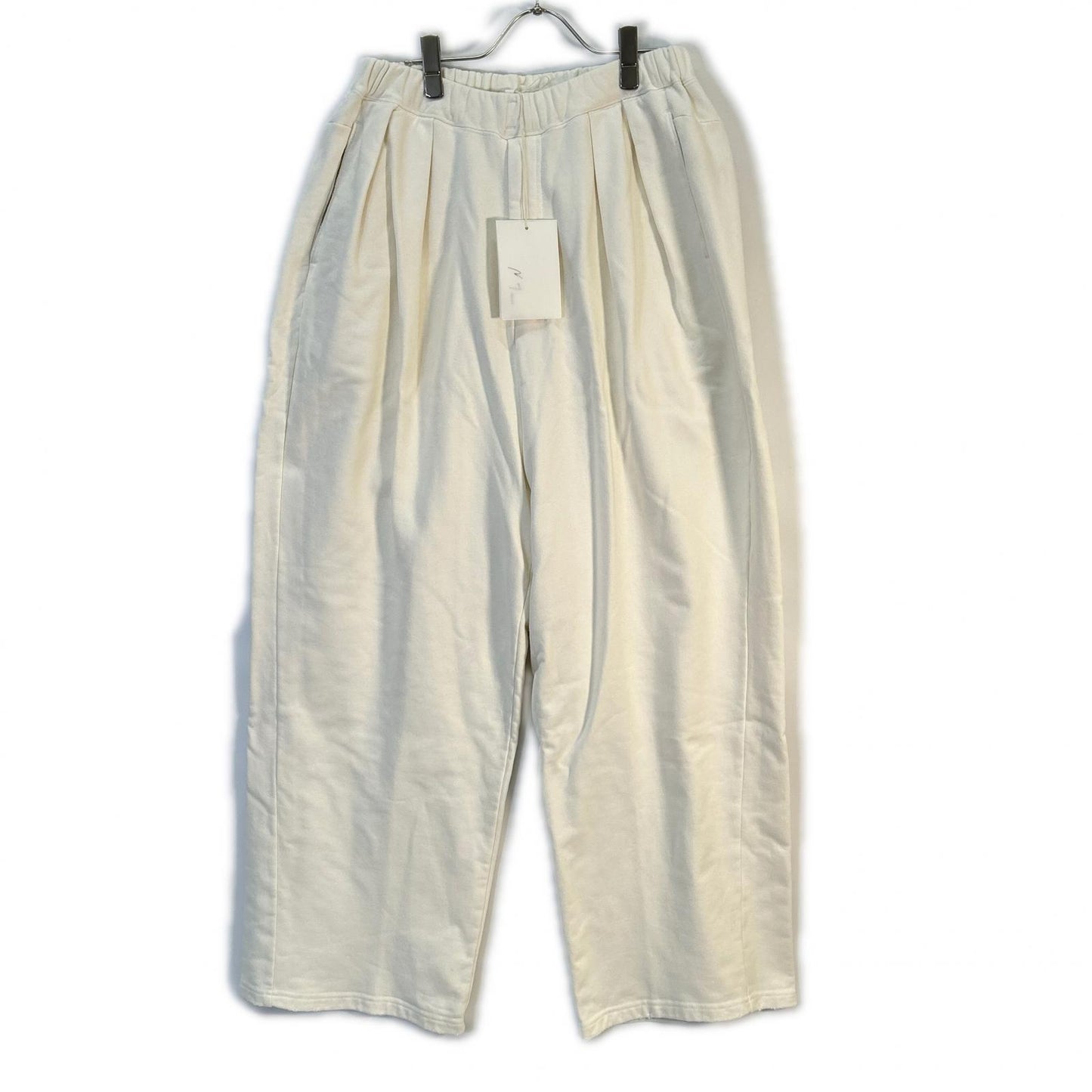 25SS 白色 TUCK SWEAT PANTS 做旧运动裤 下装 2 男式
