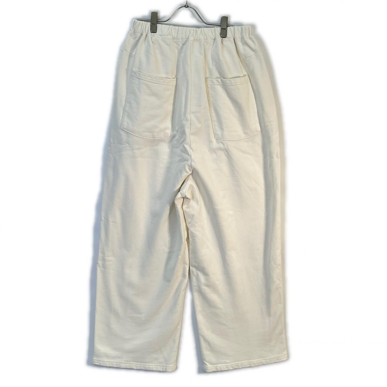 25SS 白色 TUCK SWEAT PANTS 做旧运动裤 下装 2 男式