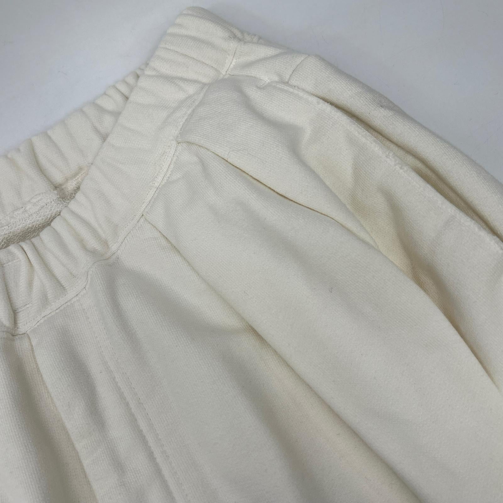 25SS 白色 TUCK SWEAT PANTS 做旧运动裤 下装 2 男式