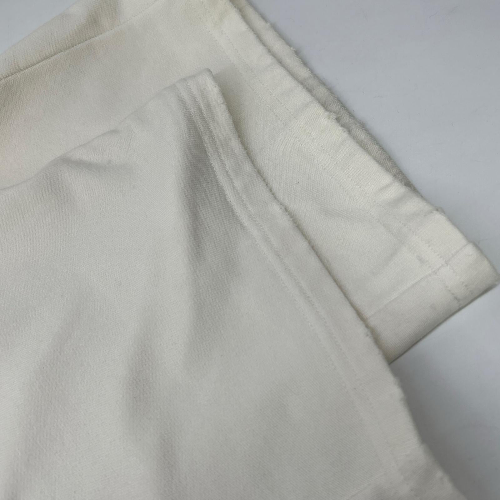 25SS 白色 TUCK SWEAT PANTS 做旧运动裤 下装 2 男式