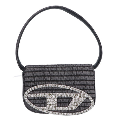 DIESEL ディーゼル 【美品】X08396 P5237 T8013 1DR オーバルD ロゴ デニム 2WAY ショルダーバッグ