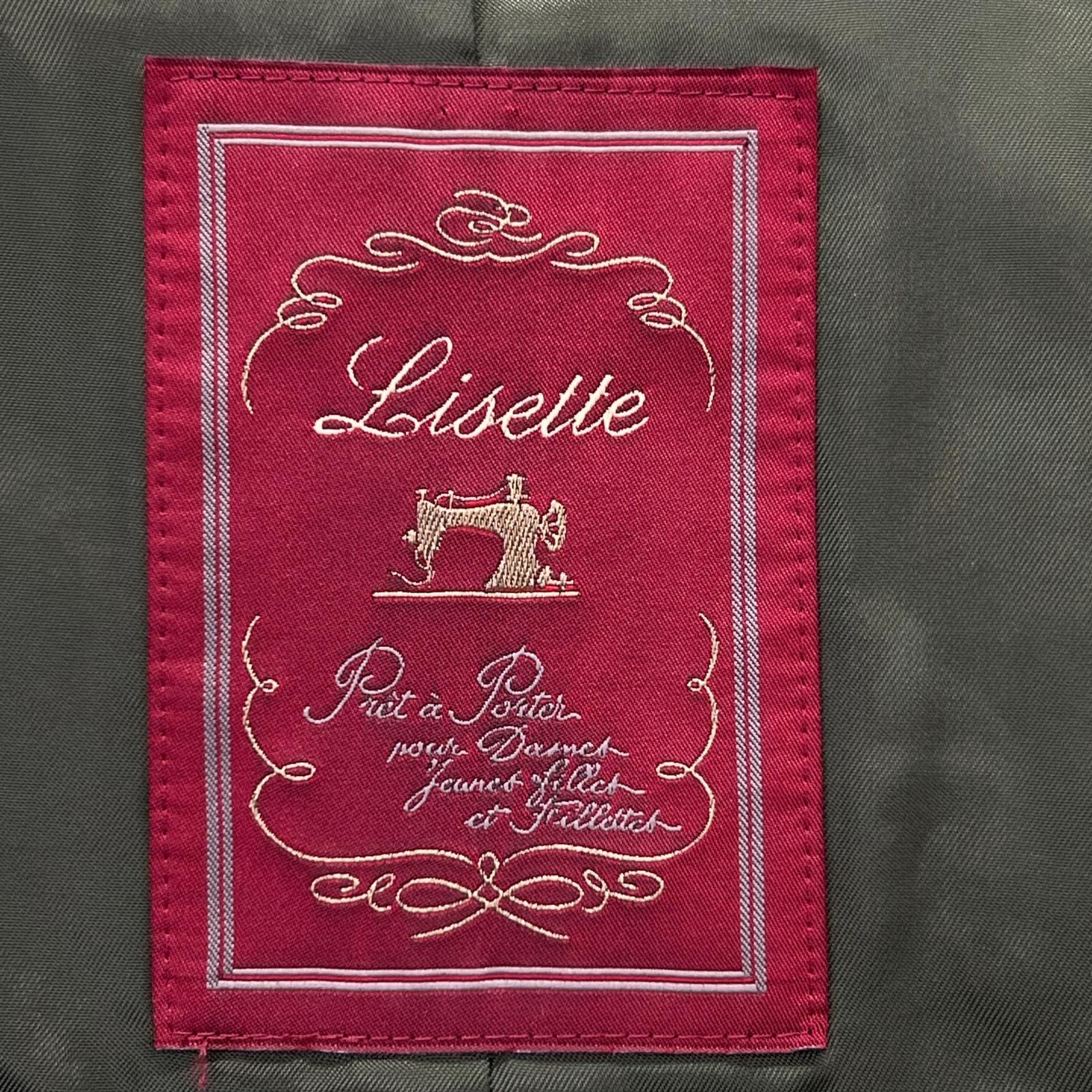 Lisette リゼッタ LC-17H143 グリーン ウール100 スタンドカラー Aラインコート コート