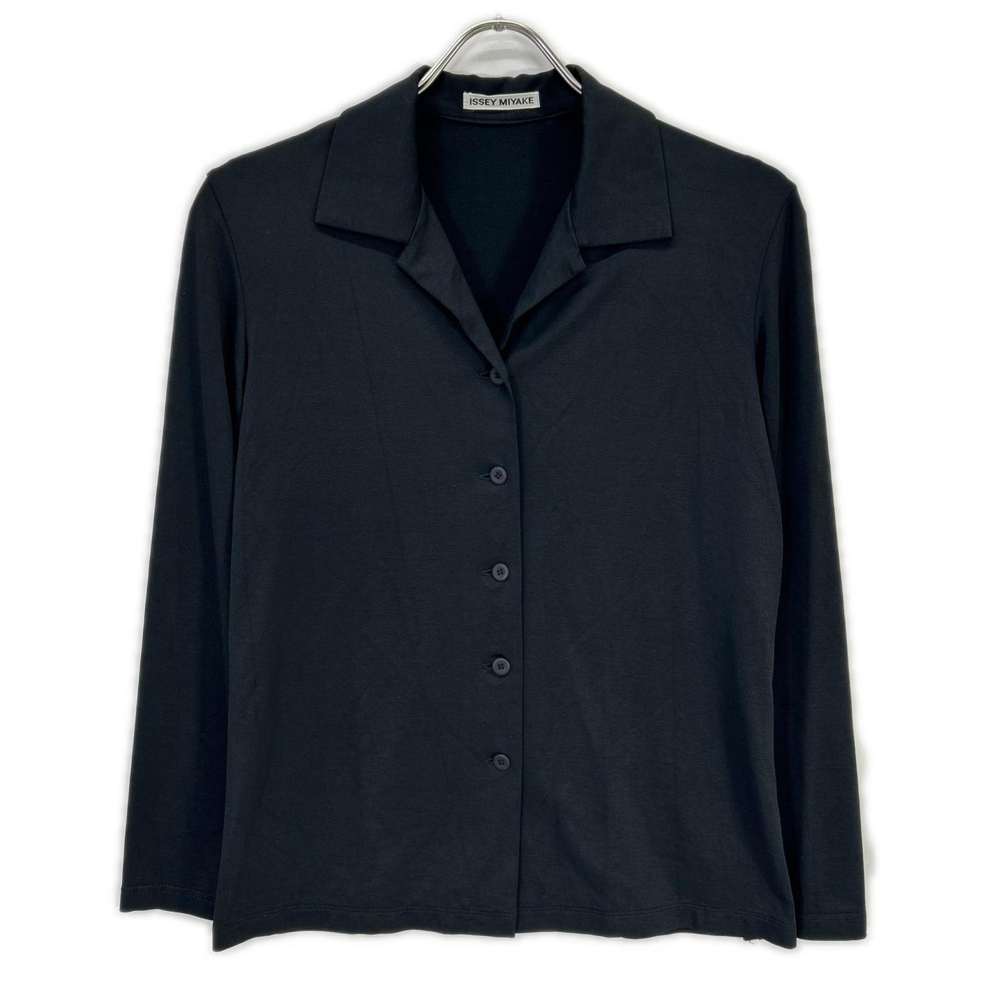 IM14JK033 ﾌﾞﾗｯｸ ﾚｰﾖﾝ ｽﾄﾚｯﾁ ﾛﾝｸﾞｽﾘｰﾌﾞｼｬﾂ トップス 3 レディース