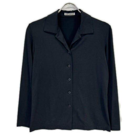 IM14JK033 ﾌﾞﾗｯｸ ﾚｰﾖﾝ ｽﾄﾚｯﾁ ﾛﾝｸﾞｽﾘｰﾌﾞｼｬﾂ トップス 3 レディース