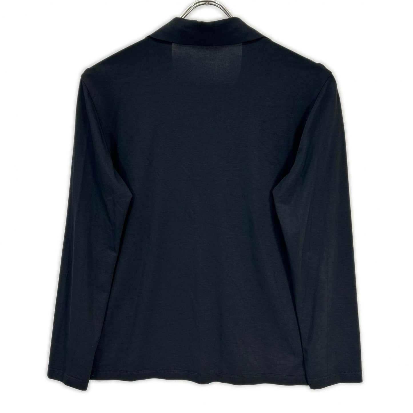 IM14JK033 ﾌﾞﾗｯｸ ﾚｰﾖﾝ ｽﾄﾚｯﾁ ﾛﾝｸﾞｽﾘｰﾌﾞｼｬﾂ トップス 3 レディース