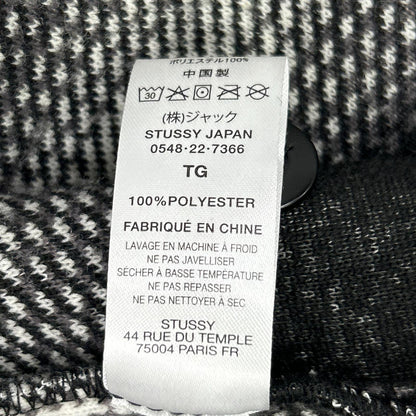 Black x White Plaid Sherpa Shirt/Jacket XL Men's