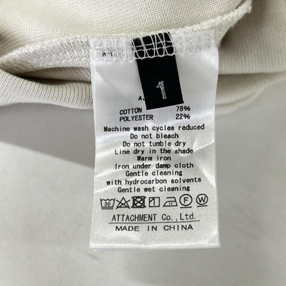 ATTACHMENT アタッチメント AJ31-008 アイボリー ダブルニットフーディー トップス