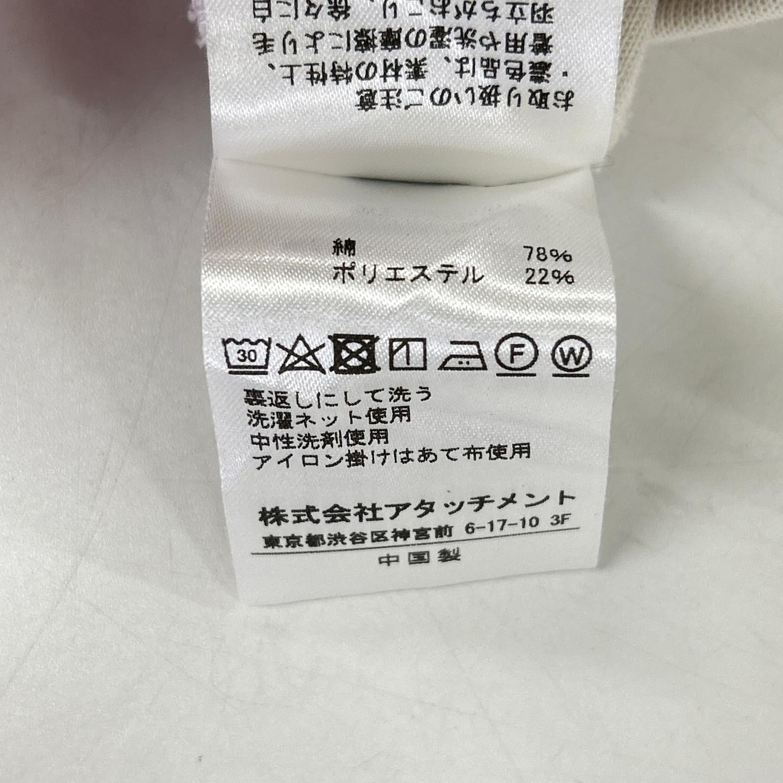 ATTACHMENT アタッチメント AJ31-008 アイボリー ダブルニットフーディー トップス