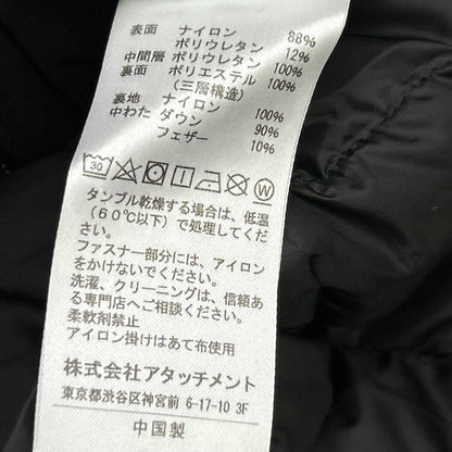 AB32-040 23年 黑色 3L 轻量塔夫绸连帽羽绒服 1 男士