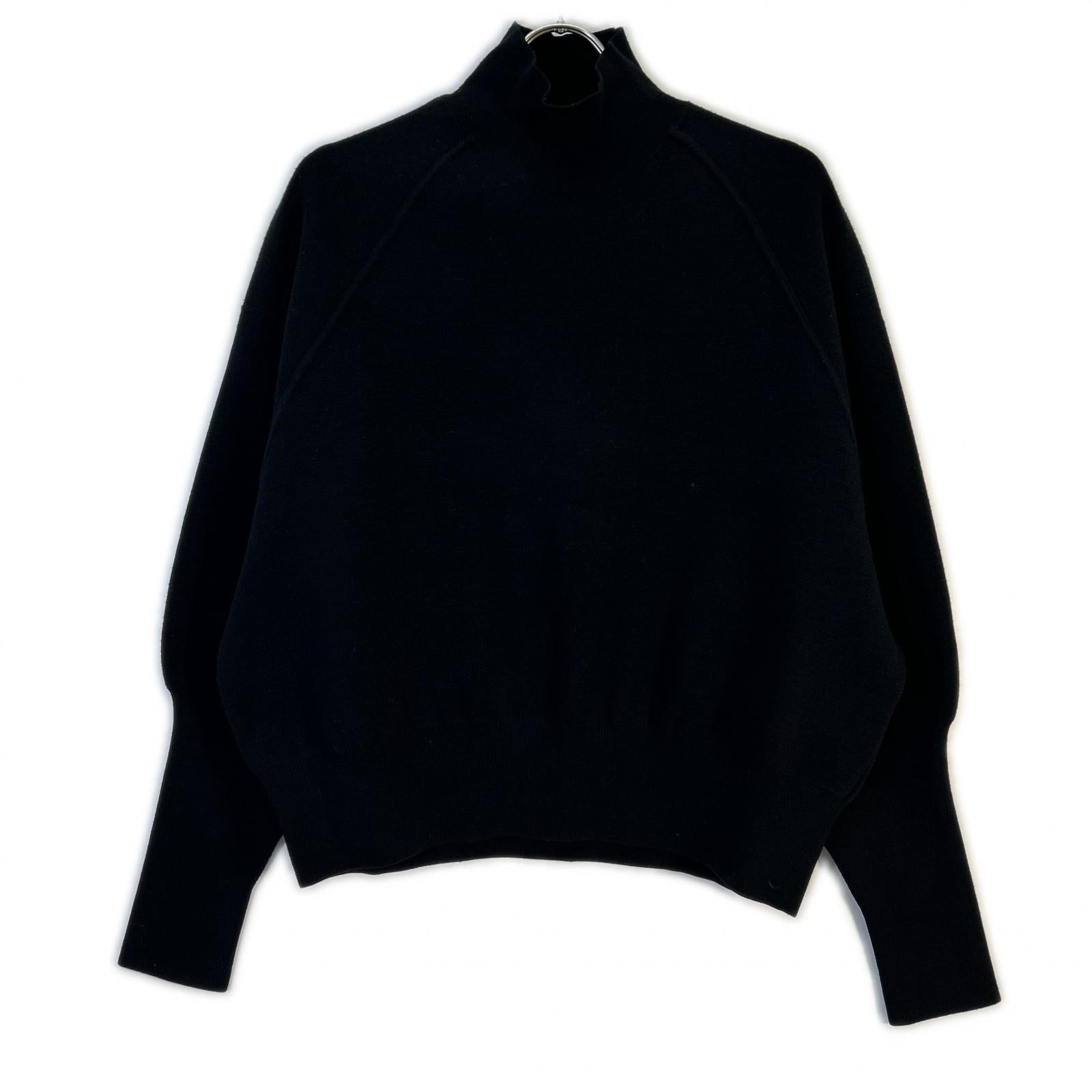 ACNE STUDIOS アクネ ストゥディオズ FN-WN-KNIT000179 ブラック ウール混 ドルマンスリーブ タートルネックニットプルオーバー トップス