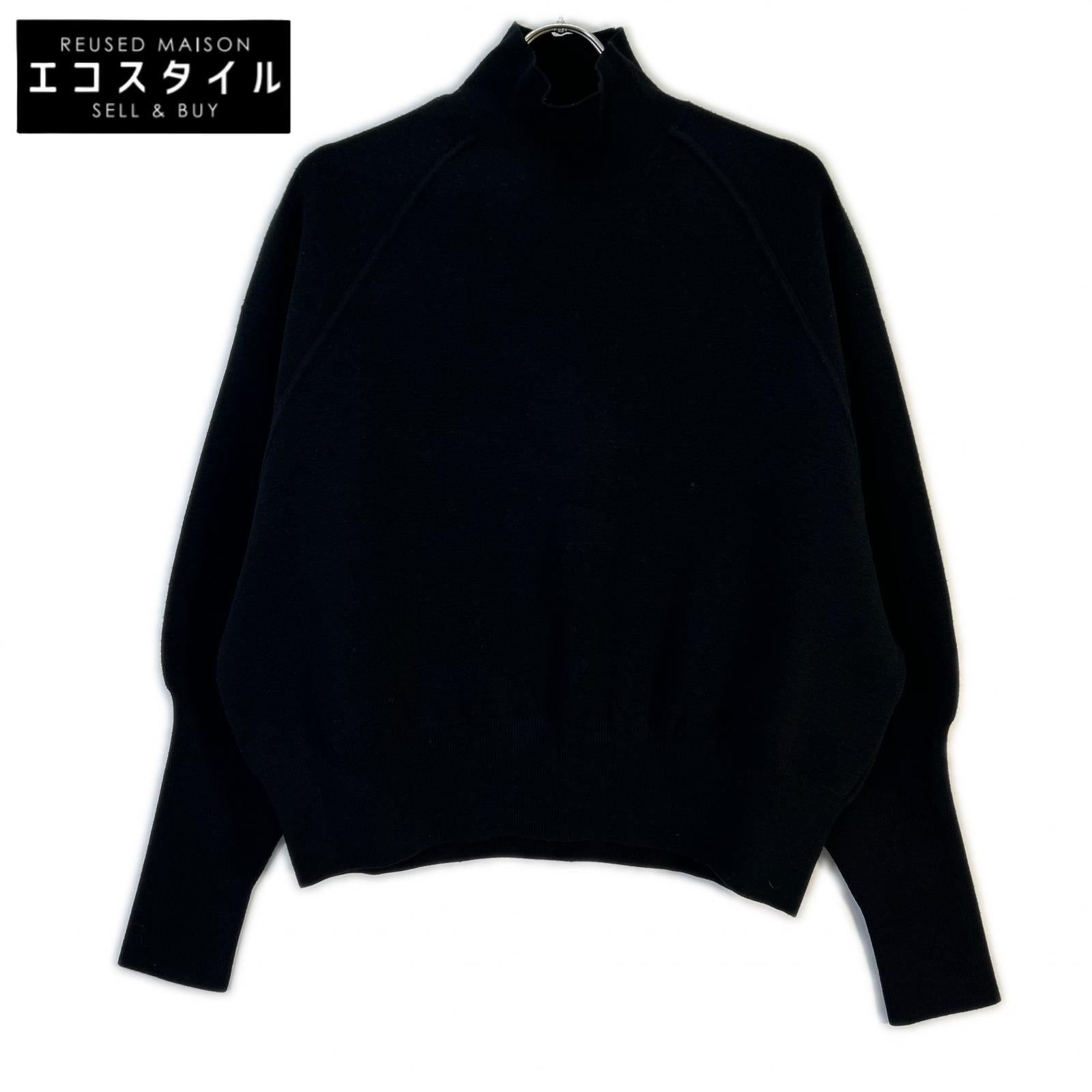 ACNE STUDIOS アクネ ストゥディオズ FN-WN-KNIT000179 ブラック ウール混 ドルマンスリーブ タートルネックニットプルオーバー トップス