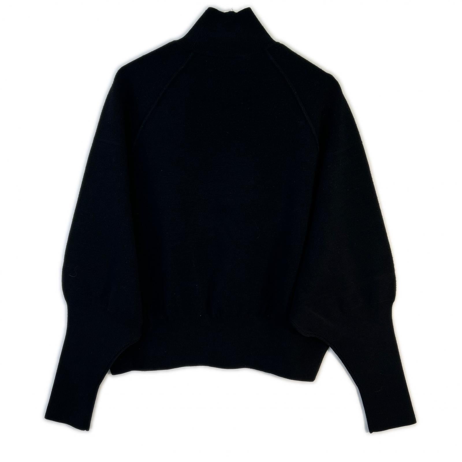 ACNE STUDIOS アクネ ストゥディオズ FN-WN-KNIT000179 ブラック ウール混 ドルマンスリーブ タートルネックニットプルオーバー トップス