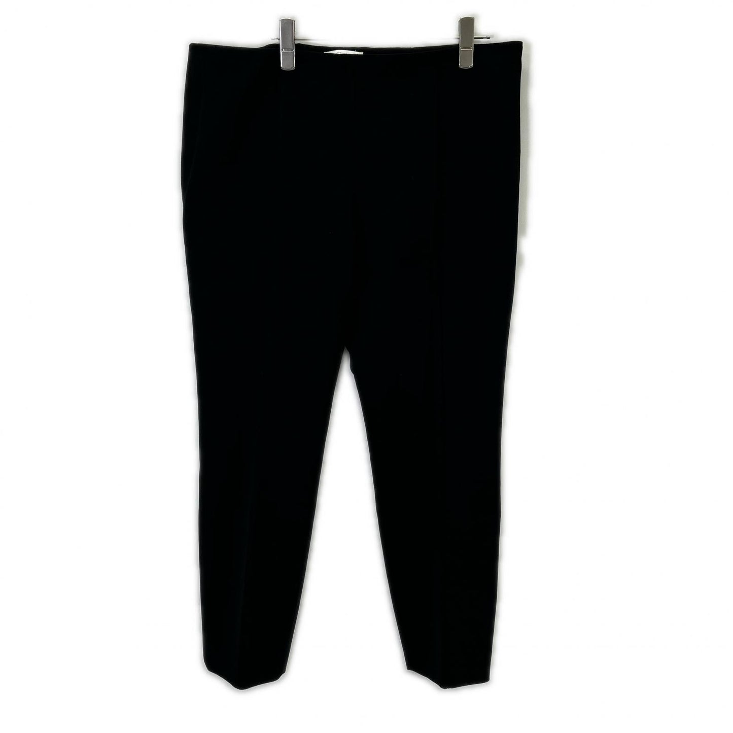 THE ROW Black Side Zip Center Seam Tapered Jersey Pants Bottoms