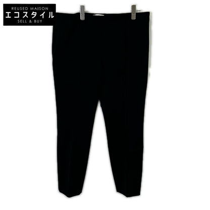 THE ROW Black Side Zip Center Seam Tapered Jersey Pants Bottoms