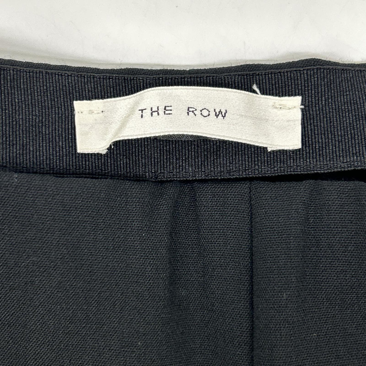 THE ROW Black Side Zip Center Seam Tapered Jersey Pants Bottoms