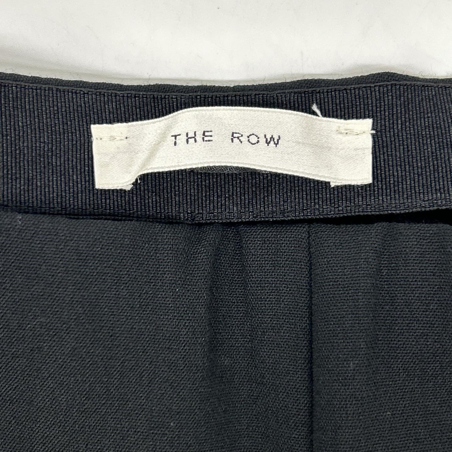 THE ROW Black Side Zip Center Seam Tapered Jersey Pants Bottoms