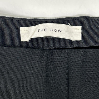 THE ROW Black Side Zip Center Seam Tapered Jersey Pants Bottoms