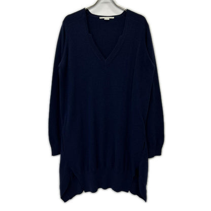 STELLA McCARTNEY ステラマッカートニー 600035 S2159 ネイビー カシミヤ×ウール Vネック ニットドレスワンピース ワンピース