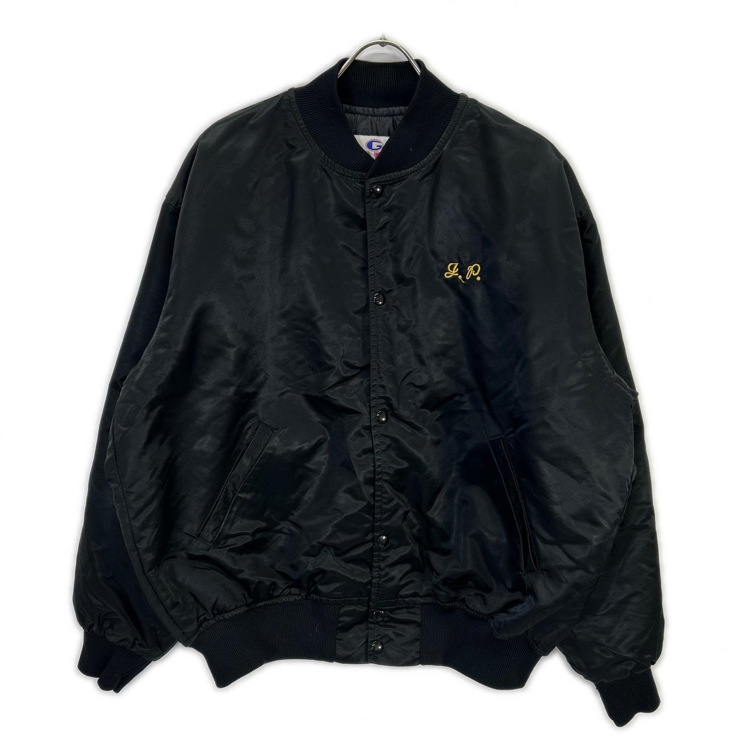 GAME Sportswear 90's Black Vietnam Veterans Nylon Stadium Jacket XL Men's