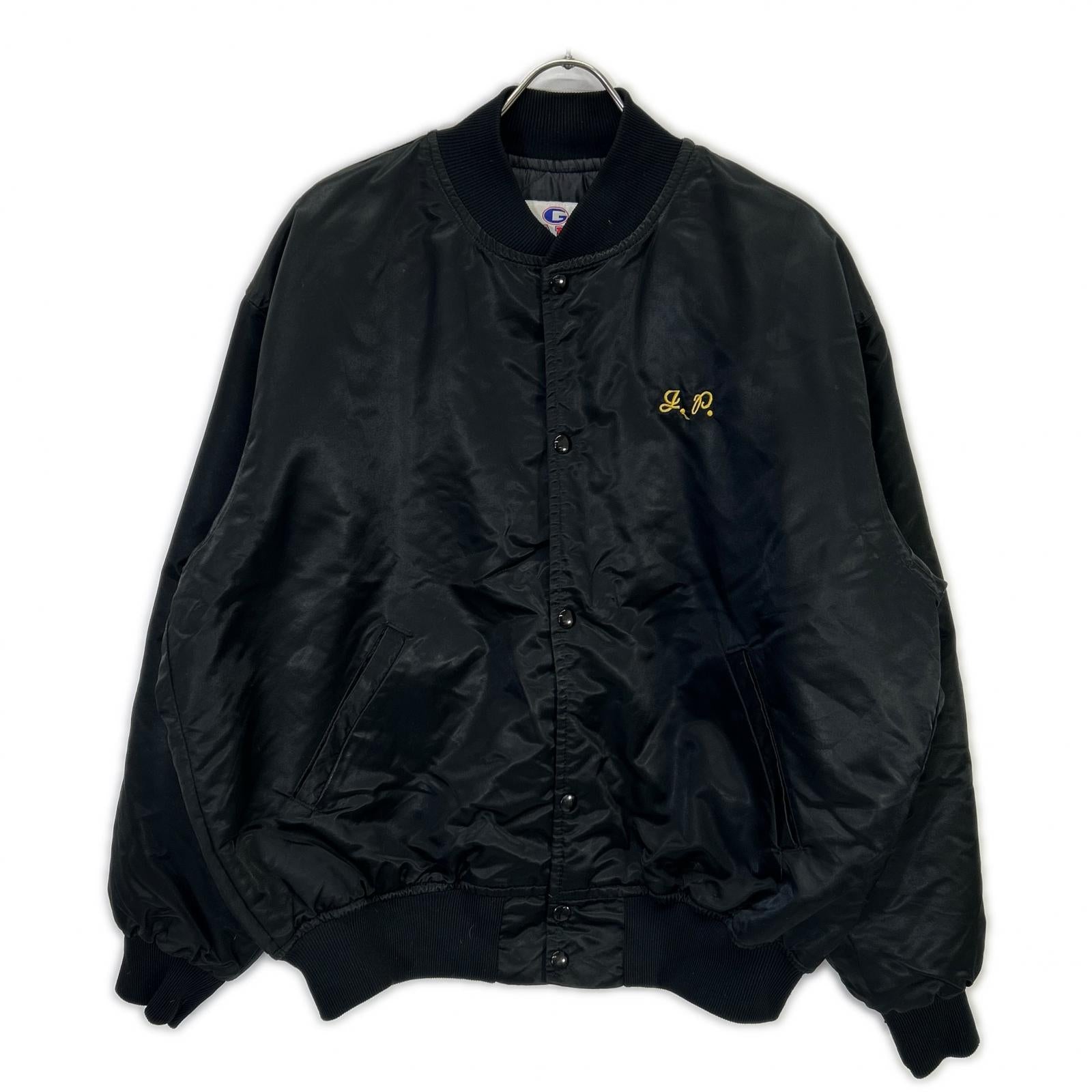 GAME Sportswear 90's Black Vietnam Veterans Nylon Stadium Jacket XL Men's
