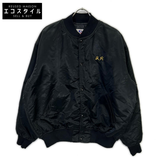 VINTAGE ヴィンテージ GAME Sportswear　90's ブラック VIETNAM VETERANS ナイロンスタジャン ジャケット