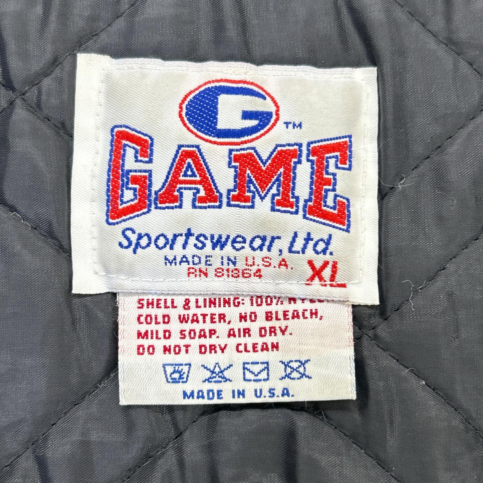 GAME Sportswear 90's Black Vietnam Veterans Nylon Stadium Jacket XL Men's