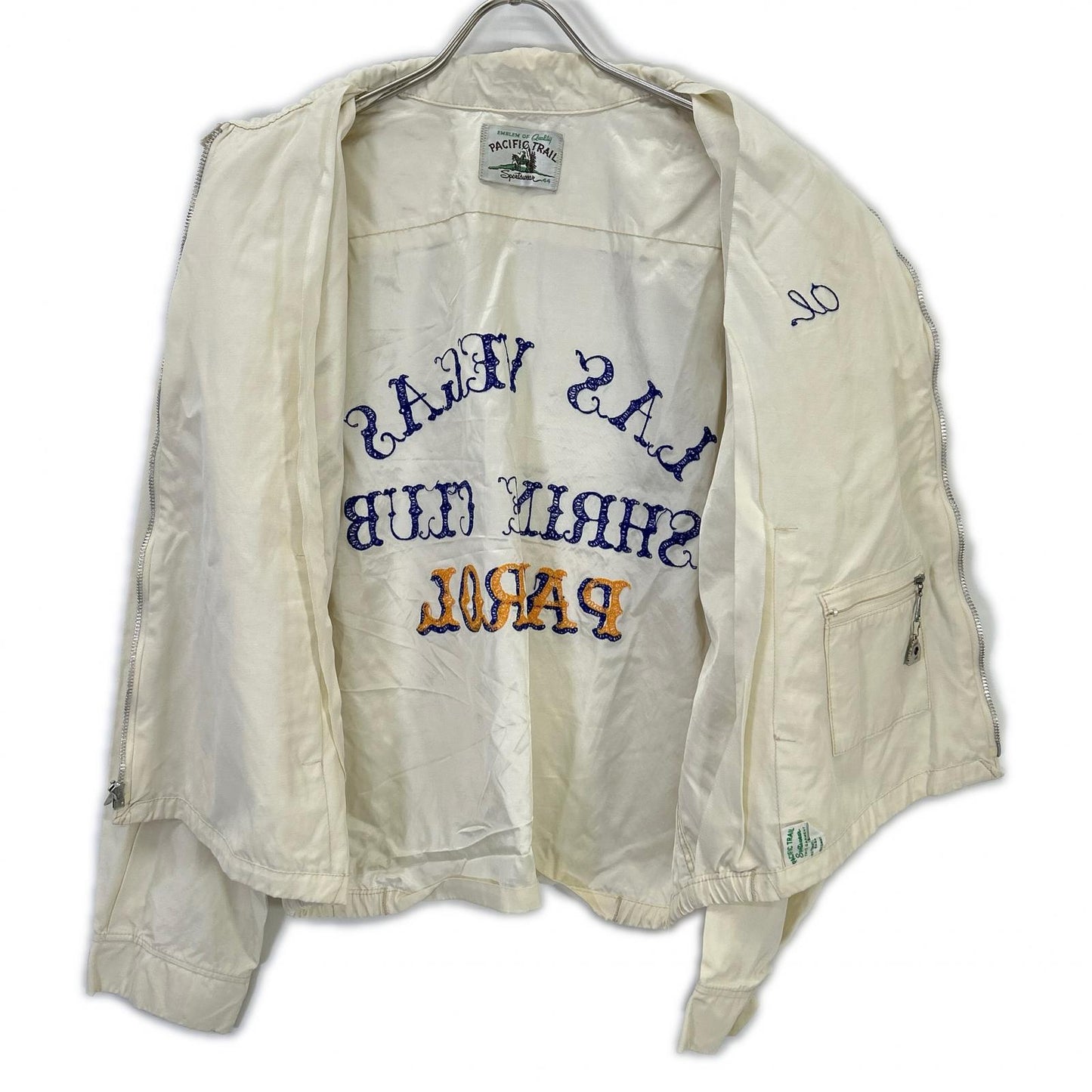 PACIFIC TRAIL 60's Ivory Chain Stitch Swing Top Jacket 44 Men's