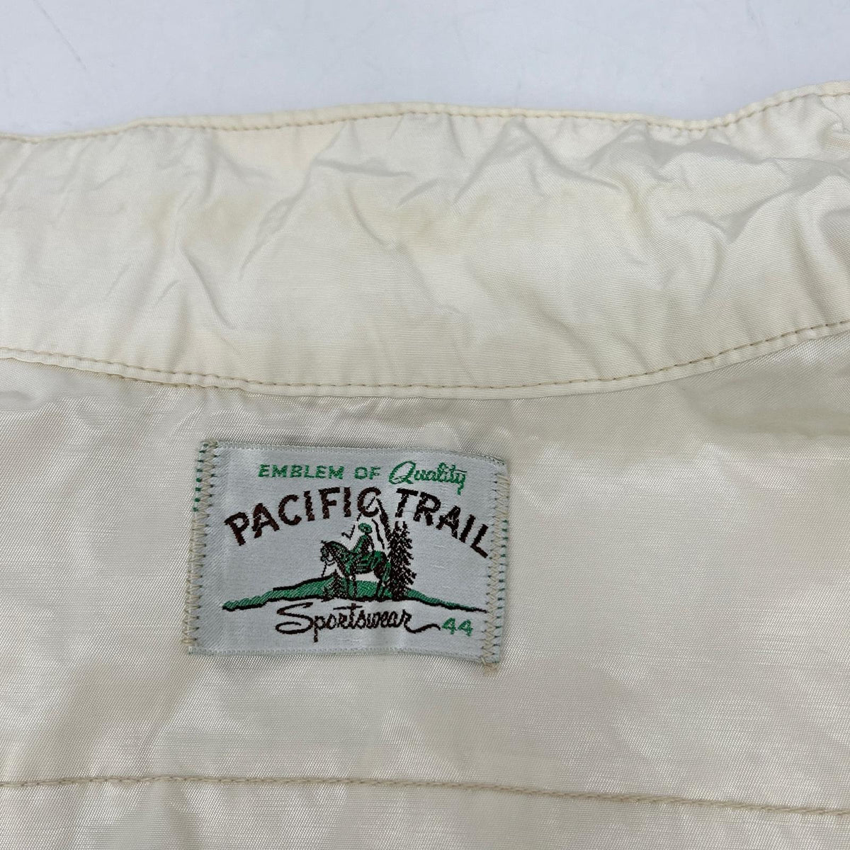 PACIFIC TRAIL 20世纪60年代 象牙色 链式刺绣 夹克 44码 男士