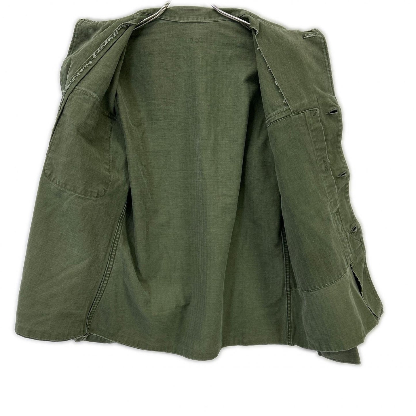 MILITARY USMC 50's Khaki P-53 HBT Utility Shirt Jacket
