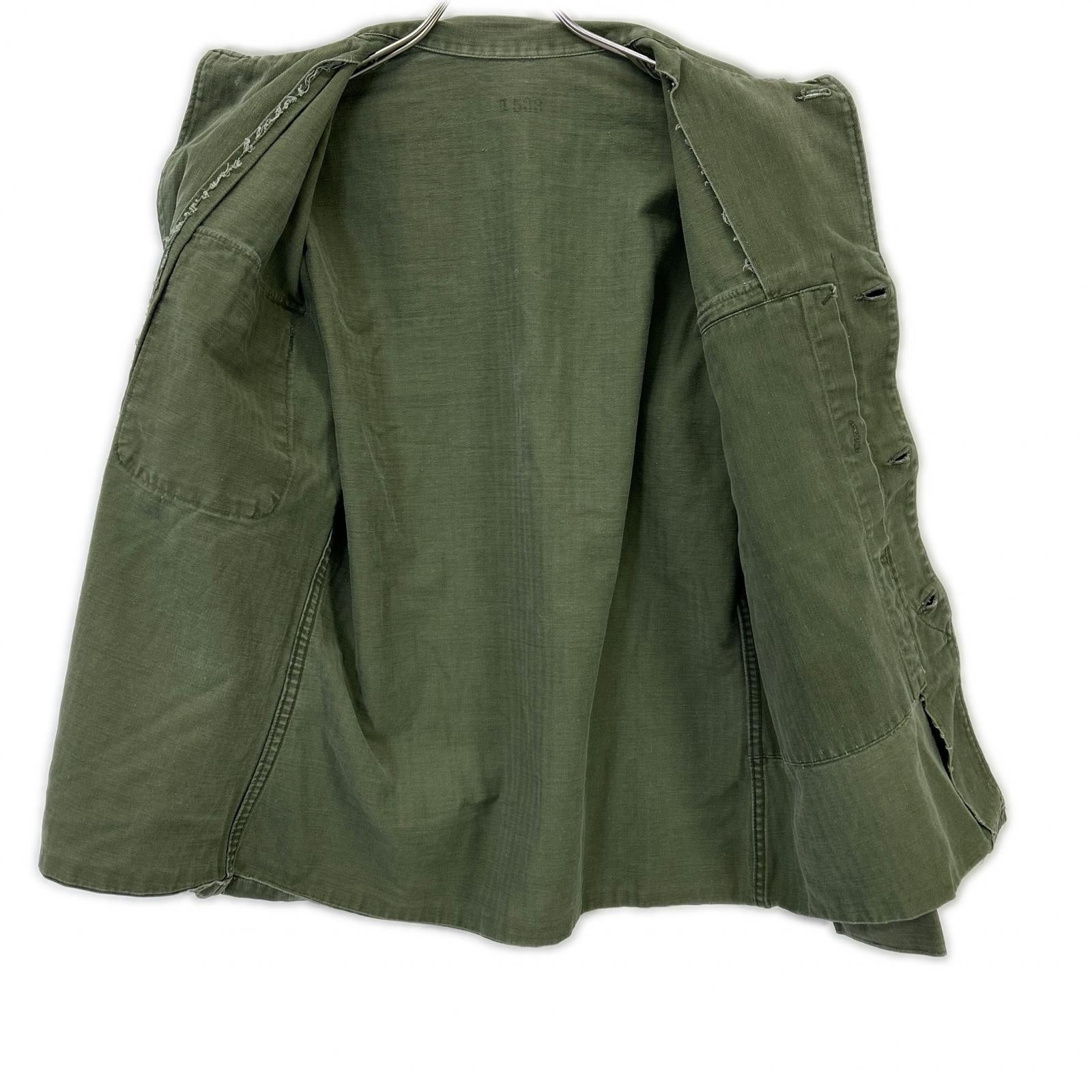 MILITARY USMC 50's Khaki P-53 HBT Utility Shirt Jacket