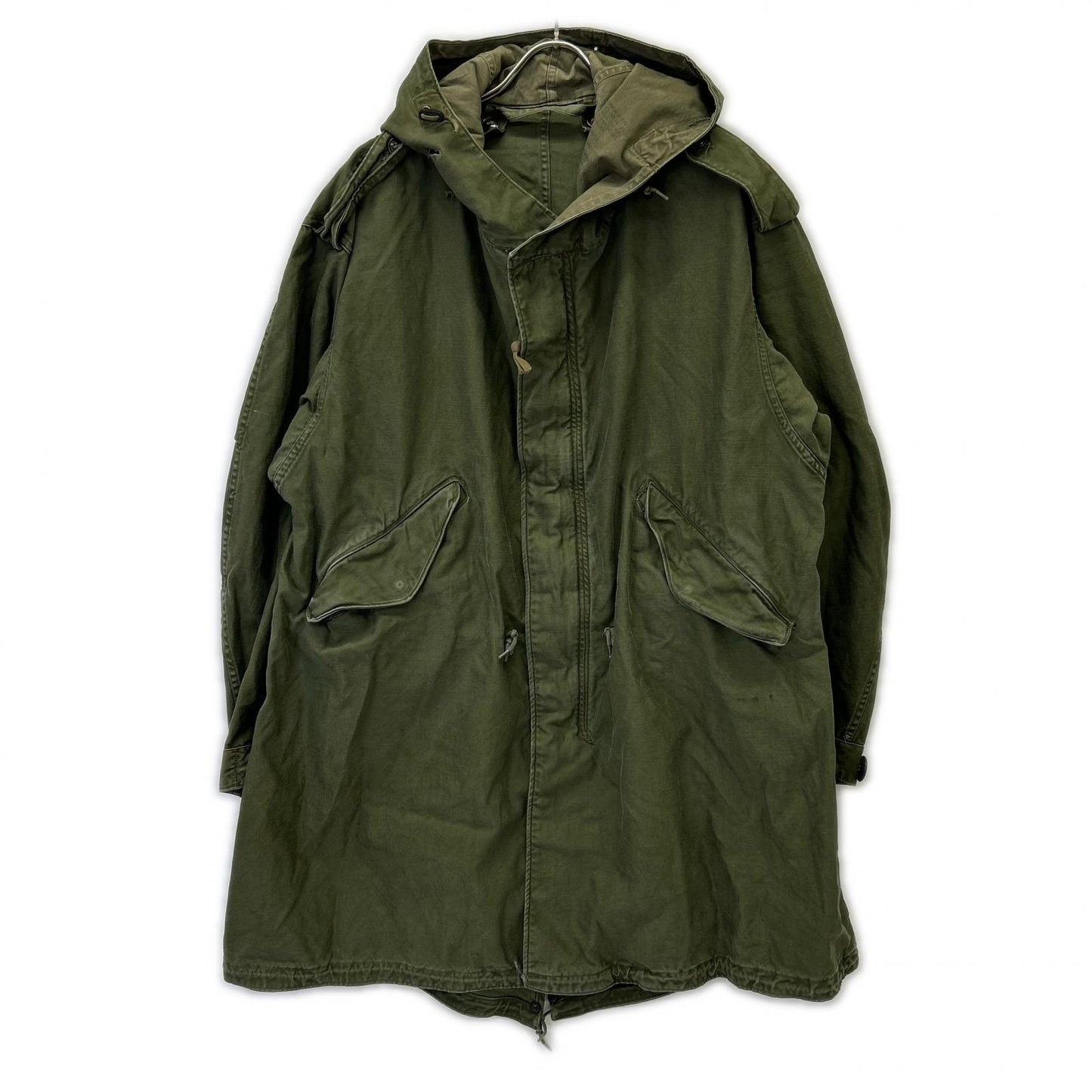 U.S. ARMY 50's Khaki M-51 Mods Coat Fishtail Parka TALON Aluminum Zip Coat