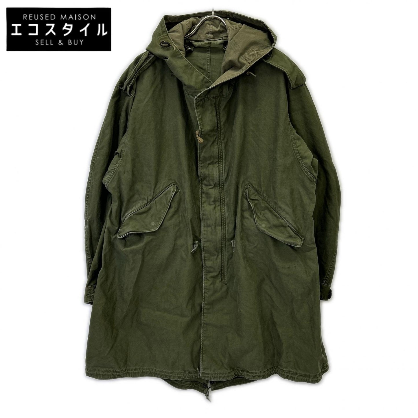 U.S. ARMY 50's Khaki M-51 Mods Coat Fishtail Parka TALON Aluminum Zip Coat