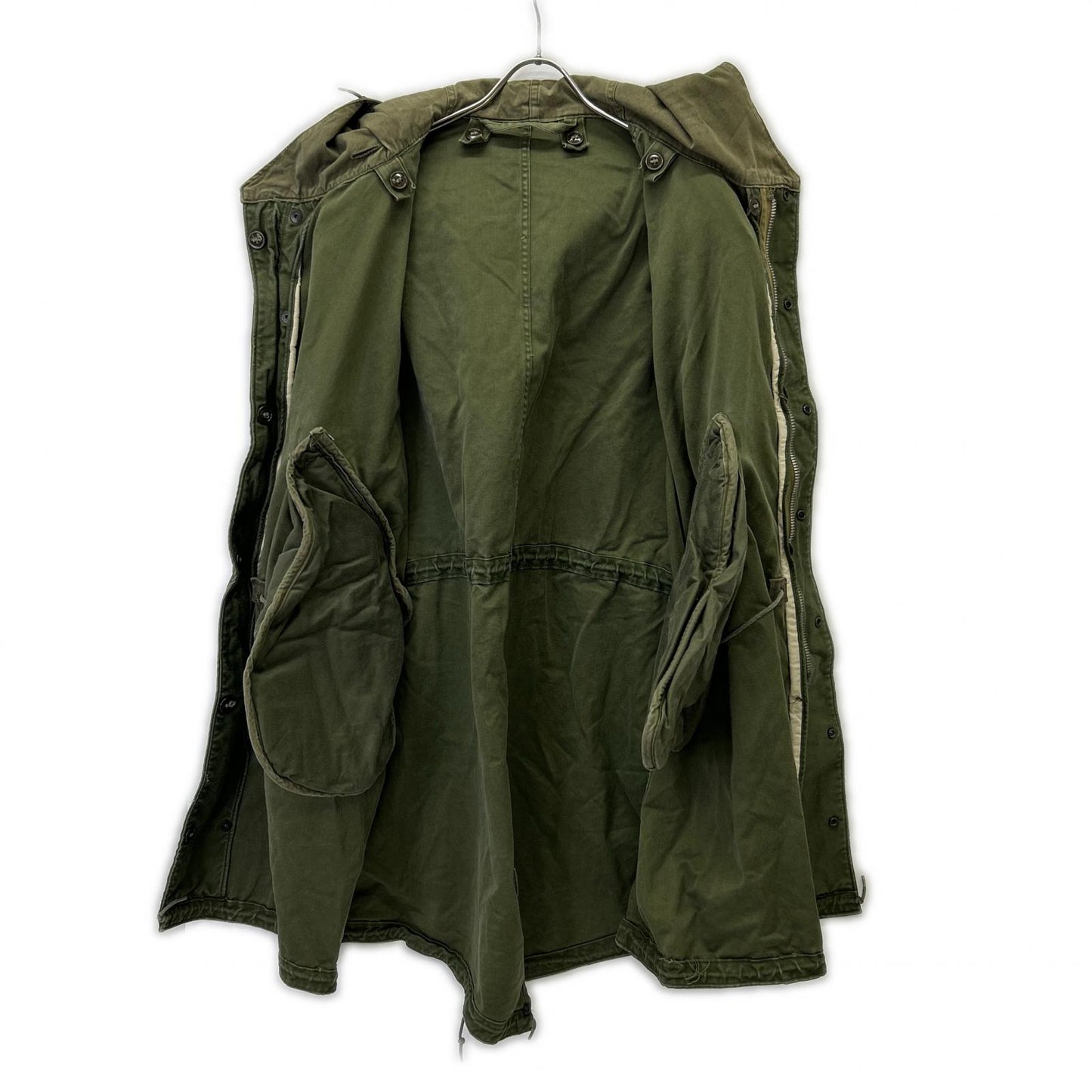 U.S. ARMY 50's Khaki M-51 Mods Coat Fishtail Parka TALON Aluminum Zip Coat