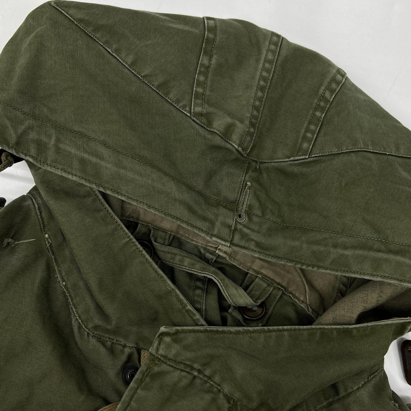 U.S. ARMY 50's Khaki M-51 Mods Coat Fishtail Parka TALON Aluminum Zip Coat