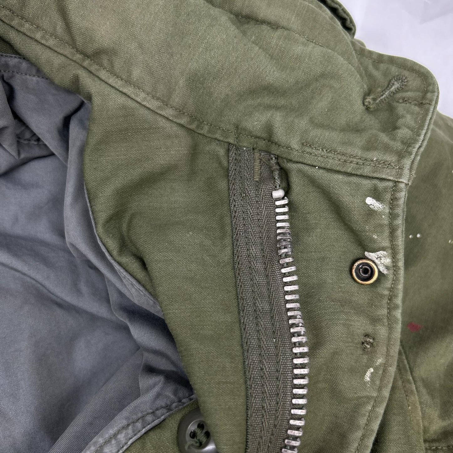U.S.ARMY ユーエスアーミー 60's カーキ M-65 フィールドジャケット アルミSCOVILL ZIP ジャケット