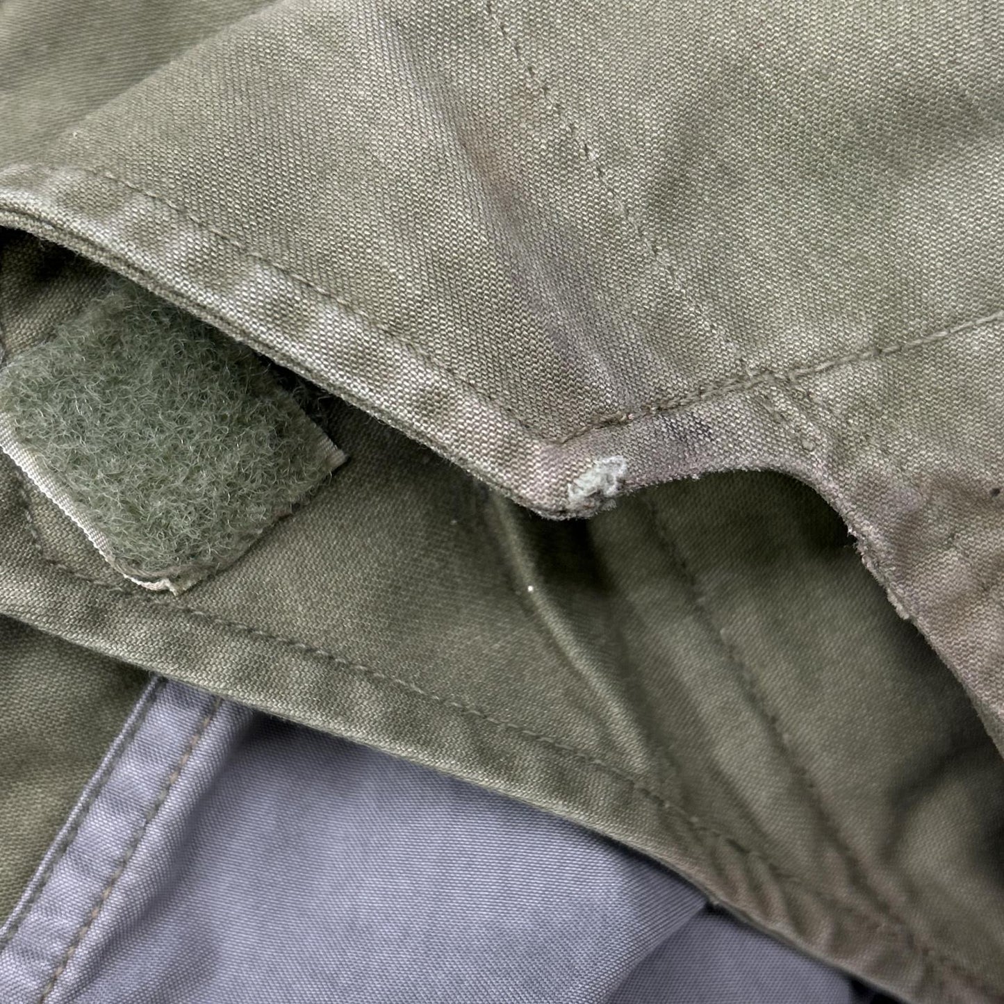 U.S. ARMY 60's Khaki M-65 Field Jacket Aluminum SCOVILL ZIP Jacket