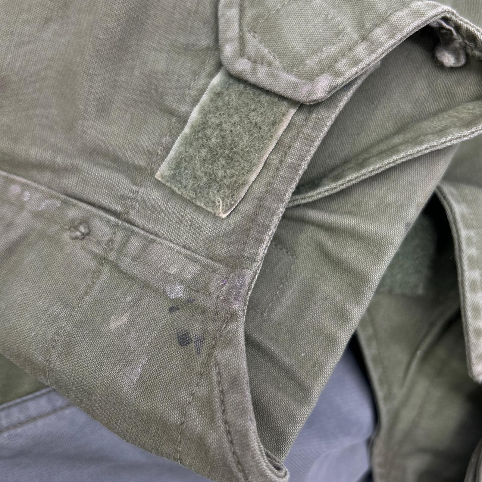 U.S. ARMY 60's Khaki M-65 Field Jacket Aluminum SCOVILL ZIP Jacket