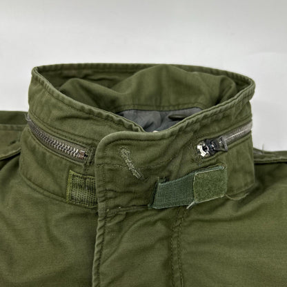 U.S. ARMY 60's Khaki M-65 Field Jacket Aluminum SCOVILL ZIP Jacket