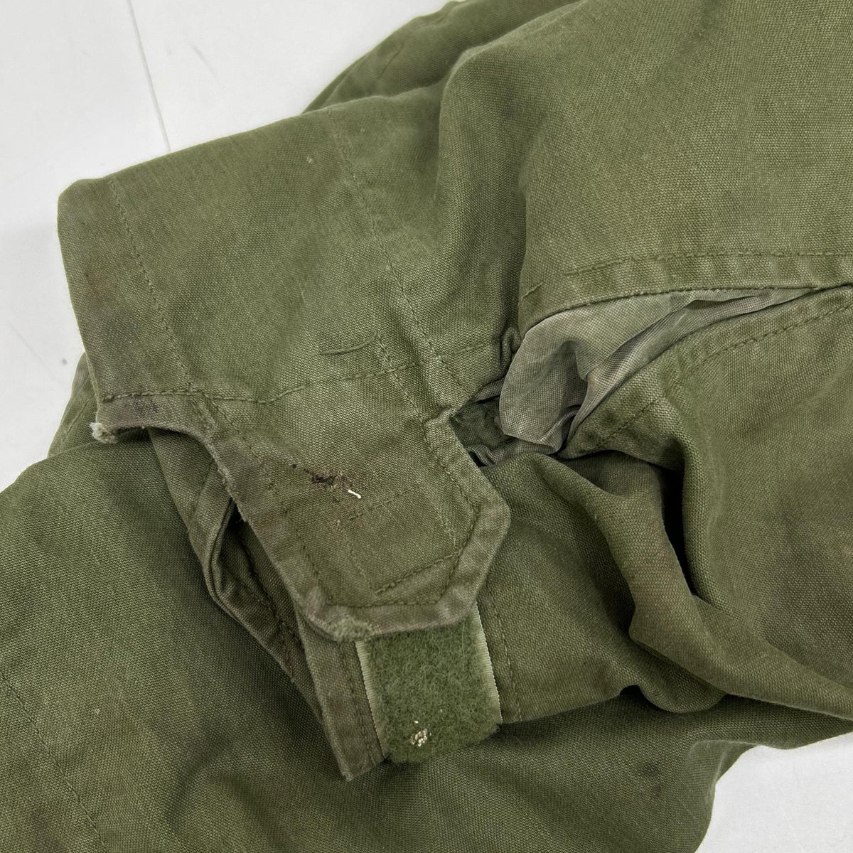 U.S. ARMY 60's Khaki M-65 Field Jacket Aluminum SCOVILL ZIP Jacket