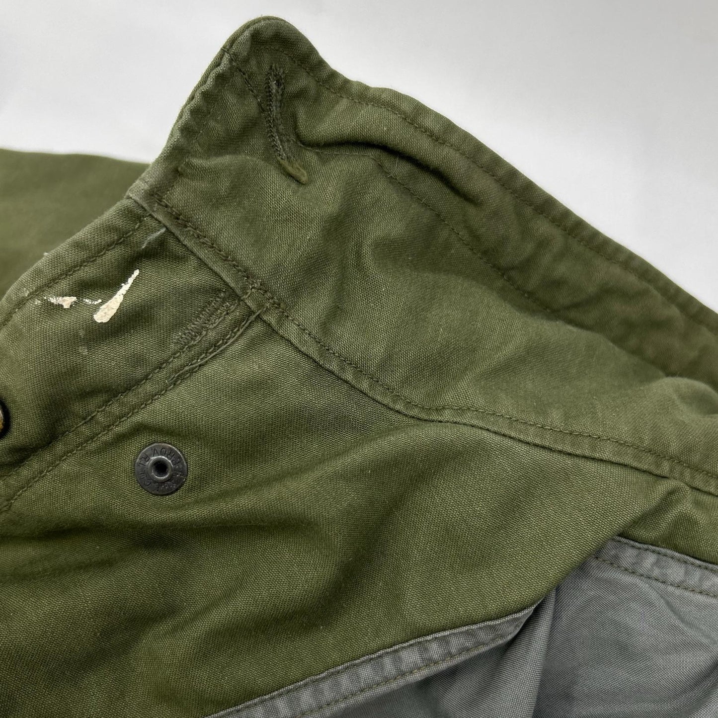 U.S. ARMY 60's Khaki M-65 Field Jacket Aluminum SCOVILL ZIP Jacket
