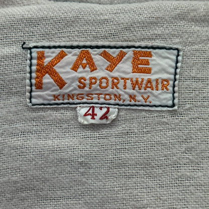 【KAYE SPORTWAIR】60年代 黑色 链式刺绣 棒球夹克 42 男士