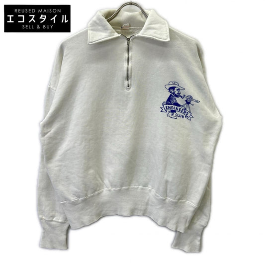 Champion チャンピオン 50~60's 小文字ランタグ ENGINEERS CLUB ハーフジップスウェット FALCON片爪ジップ トップス