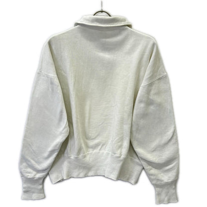 50s-60s Small Letter Rantag ENGINEERS CLUB Half-Zip Sweatshirt FALCON Single Claw Zipper Top XL Men's
