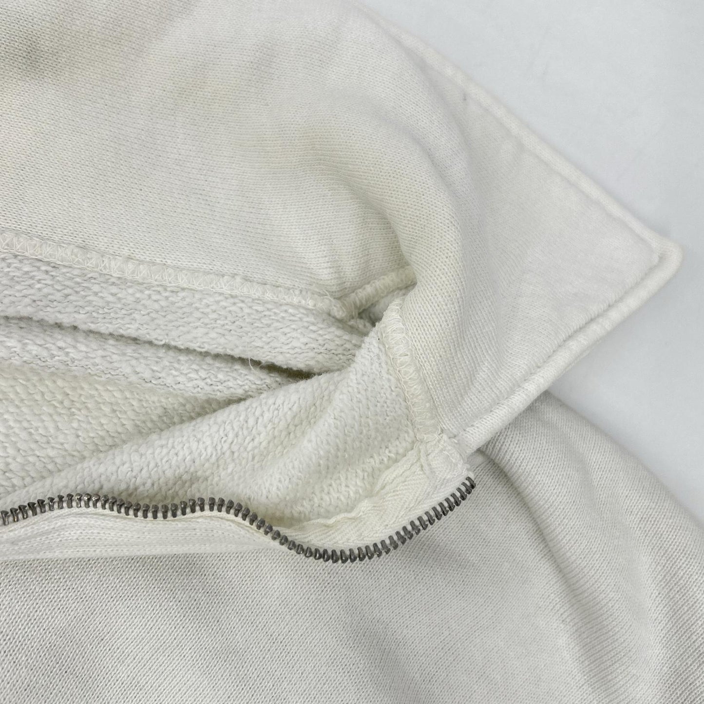 50s-60s Small Letter Rantag ENGINEERS CLUB Half-Zip Sweatshirt FALCON Single Claw Zipper Top XL Men's