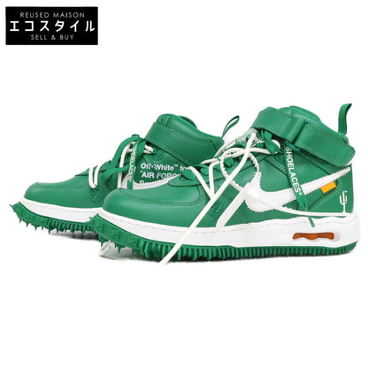 【×Off-White】DR0500-300 ｸﾞﾘｰﾝ AIR FORCE 1 MID SP LTHR ｽﾆｰｶｰ シューズ 26.0 メンズ
