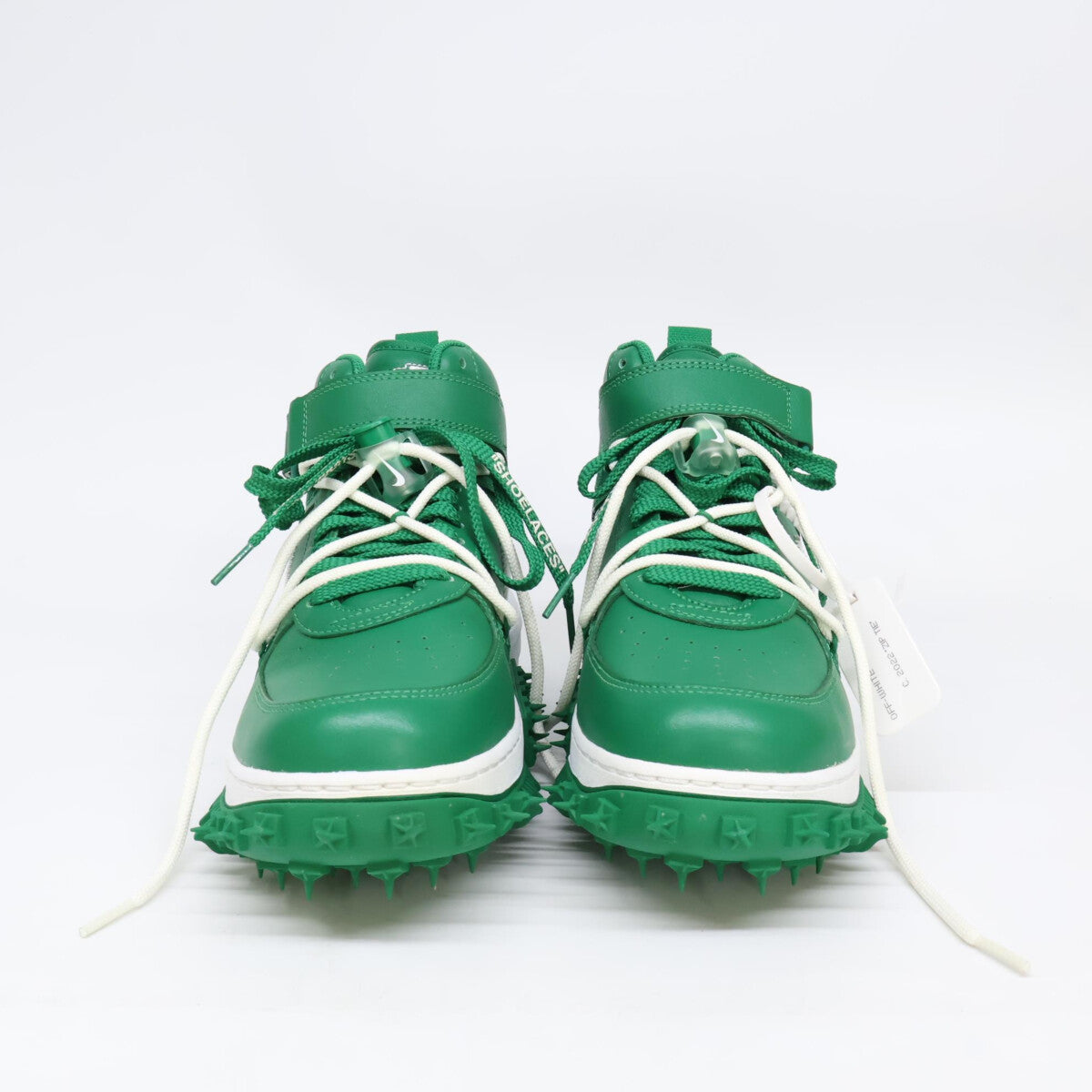 【×Off-White】DR0500-300 ｸﾞﾘｰﾝ AIR FORCE 1 MID SP LTHR ｽﾆｰｶｰ シューズ 26.0 メンズ