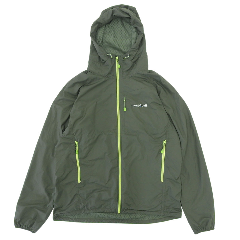 mont-bell モンベル ナイロン クリマプラスメッシュ ライトシェルパーカ ジャケット メンズ グリーン L 1106645 ジャケット